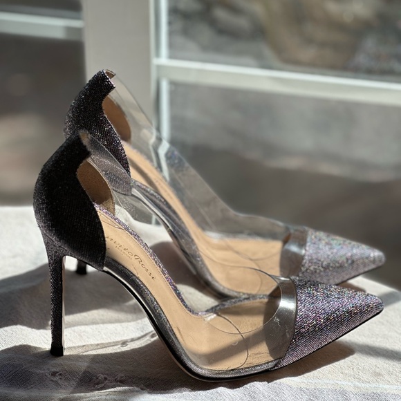 Gianvito Rossi shiny pumps heels PLEXI - Picture 1 of 6